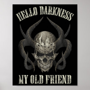 hej mörker min gamla vän demon skallhorn hall poster