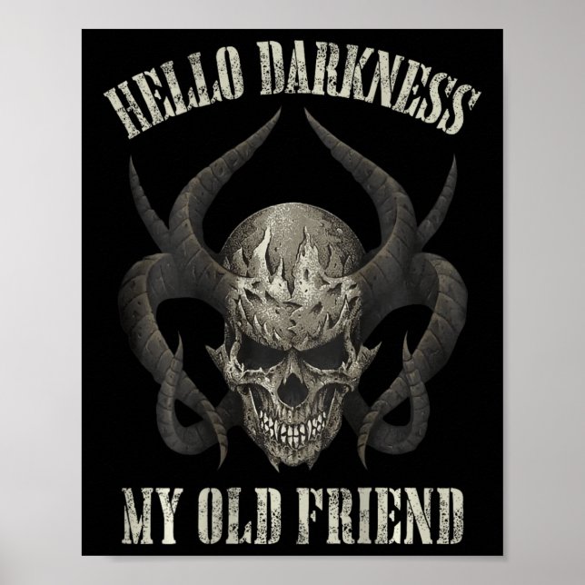 hej mörker min gamla vän demon skallhorn hall poster (Framsidan)