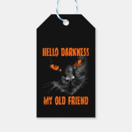 Hej Mörker Min Gamla Vän: Halloween Edition Presentetikett