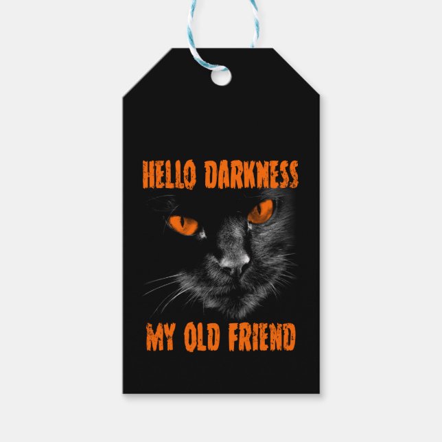 Hej Mörker Min Gamla Vän: Halloween Edition Presentetikett (Framsidan)