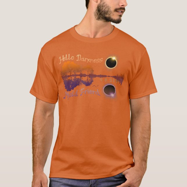 Hej Mörker min gamla vän Solar Eclipse-familj T Shirt (Framsida)