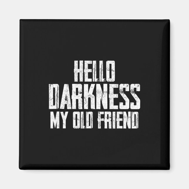 Hej Mörker min gamle vän Halloween Magnet (Framsidan)