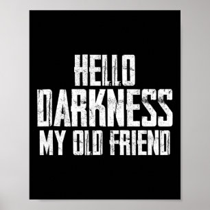 Hej Mörker min gamle vän Halloween Poster