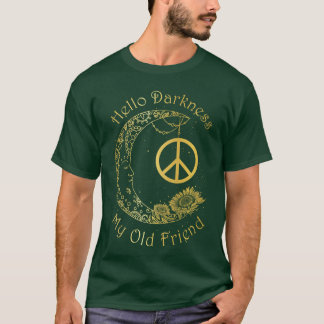 Hej mörker min gamle vän hippie vintage t shirt