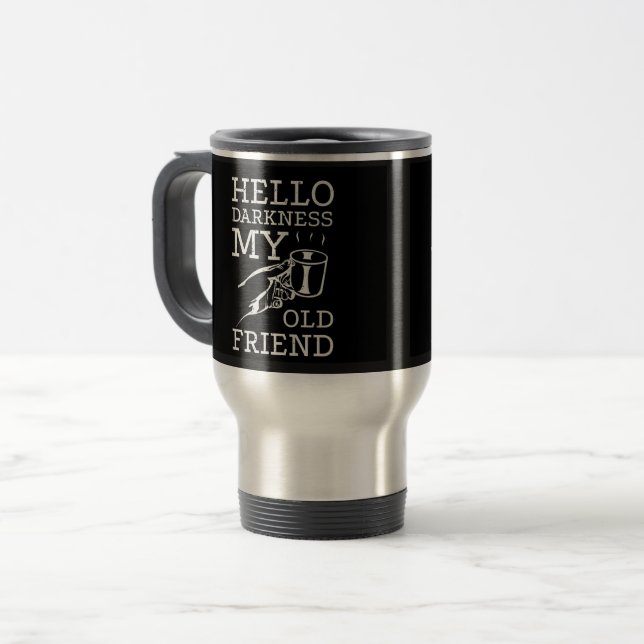 Hej mörker min gamle vän Resecoffemugg Resemugg (Framsida vänster)
