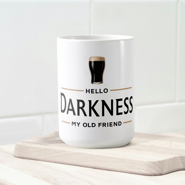 Hej mörker min gamle vän rolig St Patricks Day Kaffemugg (Skapare uppladdad)