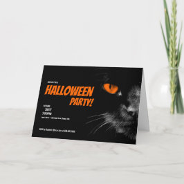 Hej Mörker Orange Ögon Halloweenfest Kort