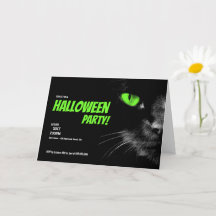 Hej Mörkret Grönt Ögon Halloween fest