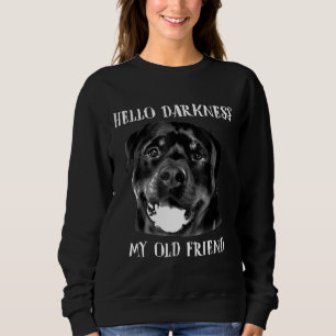 Hej Mörkret Min gamla vän Rolig hund Rottweiler T Shirt