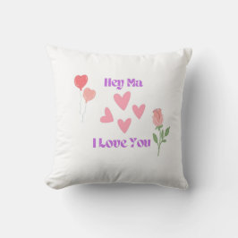 Hej Morsa, jag Kärlek dig på en Kudde