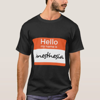 Hej My Namn är Anestesiskt märke T Shirt