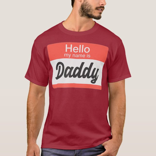 Hej My Namn är Namn bricka Funny Gay T Shirt (Framsida)