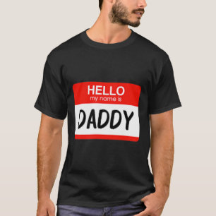 Hej My Namn är pappa Roligt Namn bricka Costume T Shirt
