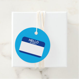 Hej My Namn är Roligten Nametag Blue Office Event Gåvor Etiketter