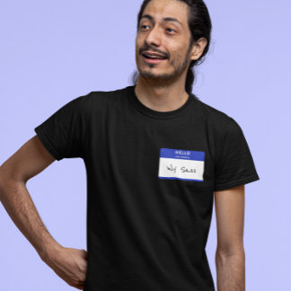 Hej My Namn är Rude eller Funny Blue Anpassade T Shirt