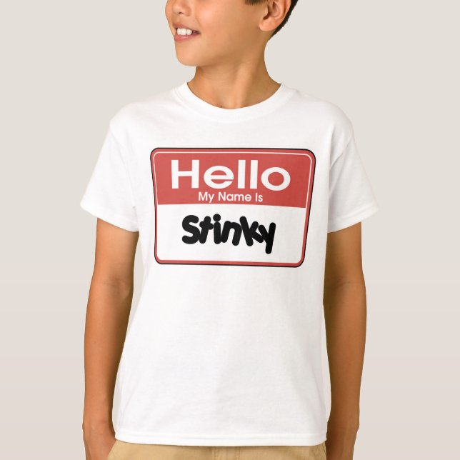 Hej My Namn är Stinky T-shirt (Framsida)