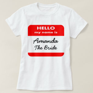 HEJ MY NAMN ÄR T SHIRT,LÄGG TILL UR FUNNY TEXT TRÖJA