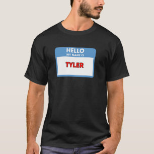 Hej My Namn är Tyler Nametag Theme T Shirt