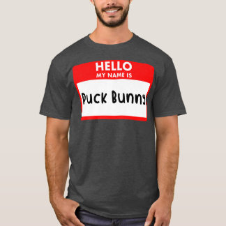 Hej My Namn Puck Bunny Ice Hockey Graphic Novelt T Shirt