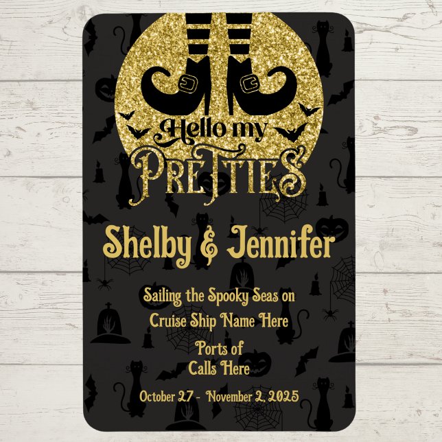 Hej My Pretties Halloween Cruise Door Magnet (Fun Halloween Cruise Door Marker Magnet)