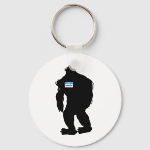 Hej-namn är Sasquatch Nyckelring