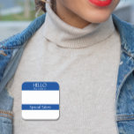 Hej Namn bricka Sticker Badge Funny Party Fyrkantigt Klistermärke<br><div class="desc">*** Köp Avslutat Projektionsyta när du använder det här klistermärket som namn bricka*** Denna utformning kan vara personlig i det område som tillhandahålls genom att ändra foto och/eller text. Du kan också anpassa den genom att klicka på Anpassa den här mallen och sedan välja klicka för att anpassa ytterligare alternativ...</div>