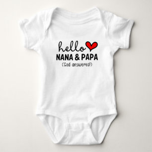Hej Nana & Pappa Gud Answed Prayer T Shirt