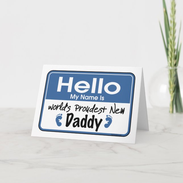 Hej New pappa Card Kort (Framsida)
