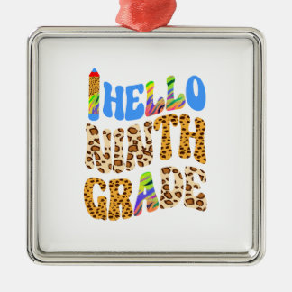 Hej Nionde Klass Julgransprydnad Metall