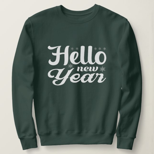 Hej Nyårs sötskjorta T Shirt (Design framsida)