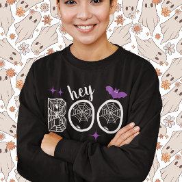 Hej och hej, Boo Halloween Fladdermus och Webben T Shirt
