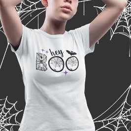 Hej och hej, Boo Halloween Fladdermus och Webben T Shirt