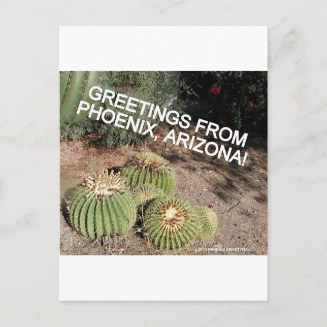 HEJ OCH VÄLKOMNAR TILL PHOENIX ARIZONA VYKORT (Framsida)