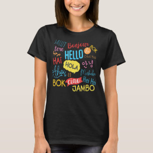 Hej Ord på olika språk T Shirt