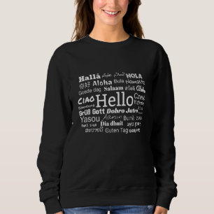 Hej på olika språk Flerspråkighet T Shirt