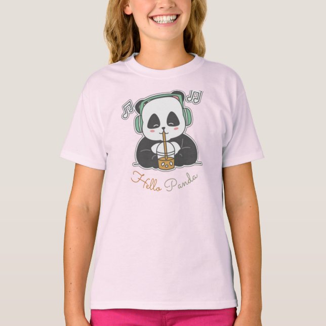 Hej panda t shirt (Framsida)
