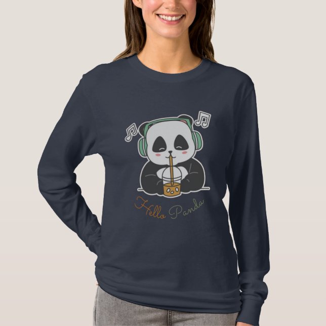Hej panda t shirt (Framsida)