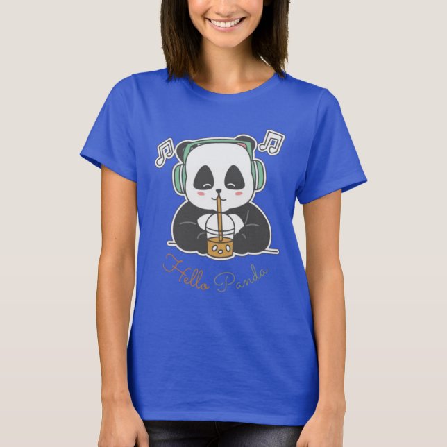 Hej panda t shirt (Framsida)