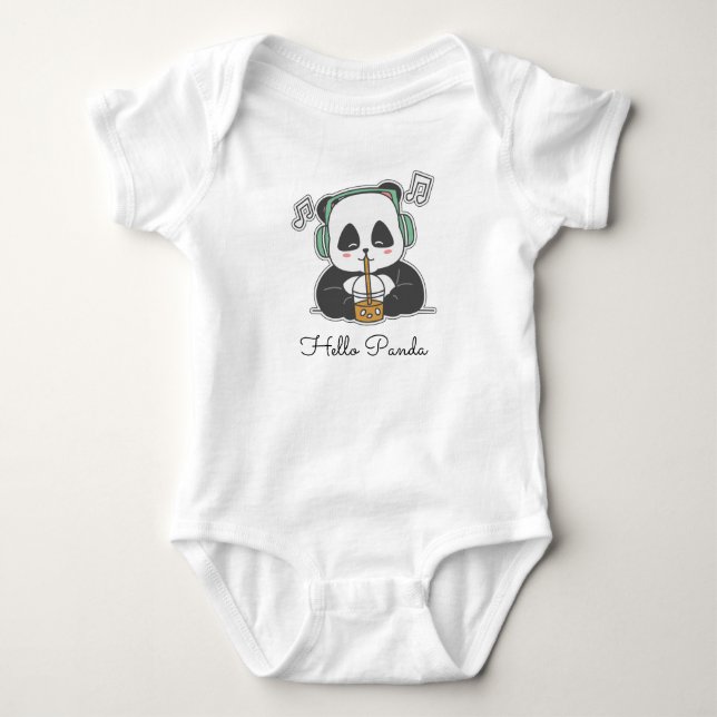 Hej panda t shirt (Framsida)