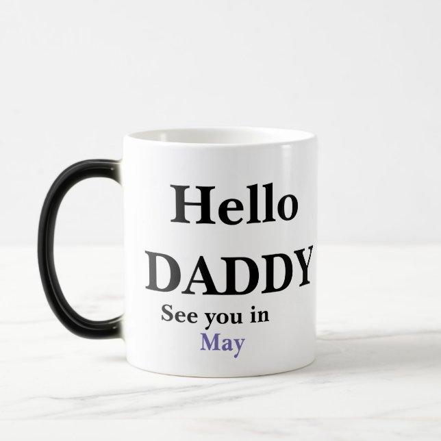 Hej Pappa Gravid FULLT Reveal Coffee Mugg (Vänster)