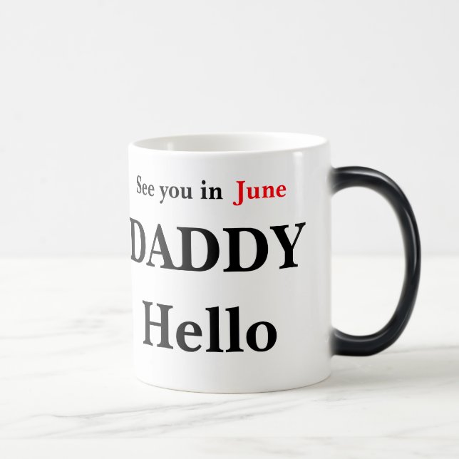 Hej Pappa Gravid Reveal kaffe Mugg (Höger)