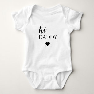 Hej pappa Personlig Announcement Pappa Reveal Baby T Shirt