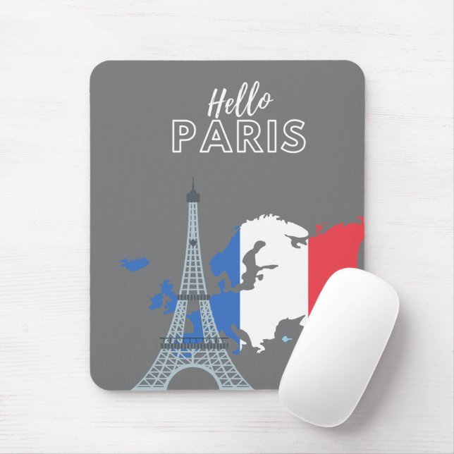 Hej Paris Mouse Pad Musmatta (Med mus)