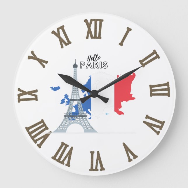 Hej Paris  Stor Klocka (Framsida)