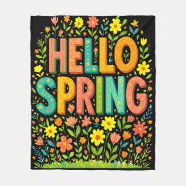 Hej Påsklov Fleecefilt