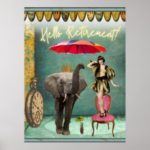 Hej Pension Roligt och Funky Poster