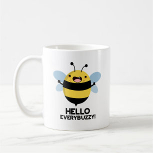Hej Perbuzzy Funny Bee Pun Kaffemugg
