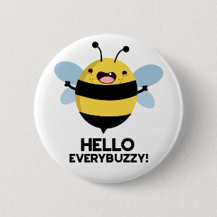 Hej Perbuzzy Funny Bee Pun Knapp