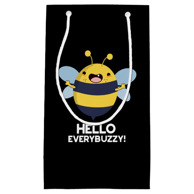 Hej Perbuzzy Funny Bee Pun Mörk BG (Framsidan)