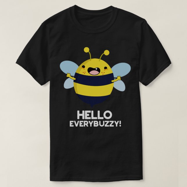 Hej Perbuzzy Funny Bee Pun T Shirt (Design framsida)